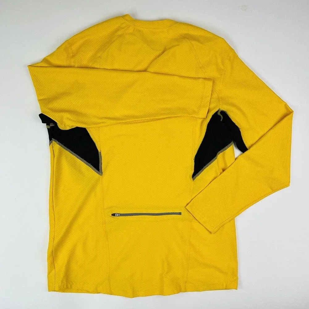 Insport Lot of 2 Riding‎ Shirts Long Sleeve Polartech Pullover XL Gray & Yellow - Picture 3 of 11